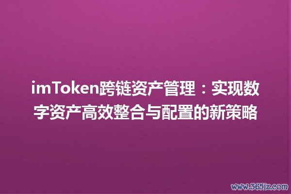 imToken跨链资产管理：实现数字资产高效整合与配置的新策略